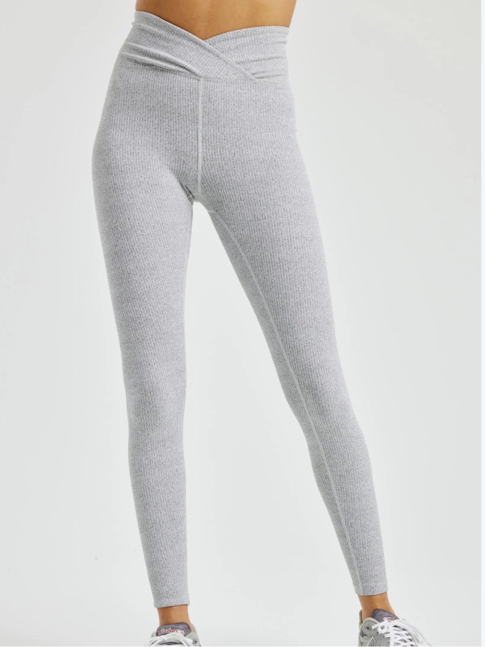 Year of Ours Ribbed Veronica Cross Waist Leggings